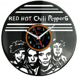 Red Hot Chilli Peppers Zegar Ścienny Płyta Winylowa Nowoczesny Dekoracyjny Na Prezent Urodziny