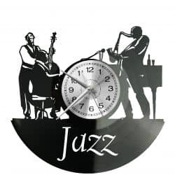 Jazz Music Zegar Ścienny Płyta Winylowa Nowoczesny Dekoracyjny Na Prezent Urodziny