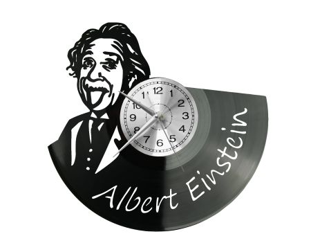 Albert Einstein Zegar Ścienny Płyta Winylowa Nowoczesny Dekoracyjny Na Prezent Urodziny