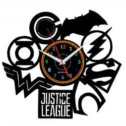 Justice League Zegar Ścienny Płyta Winylowa Nowoczesny Dekoracyjny Na Prezent Urodziny
