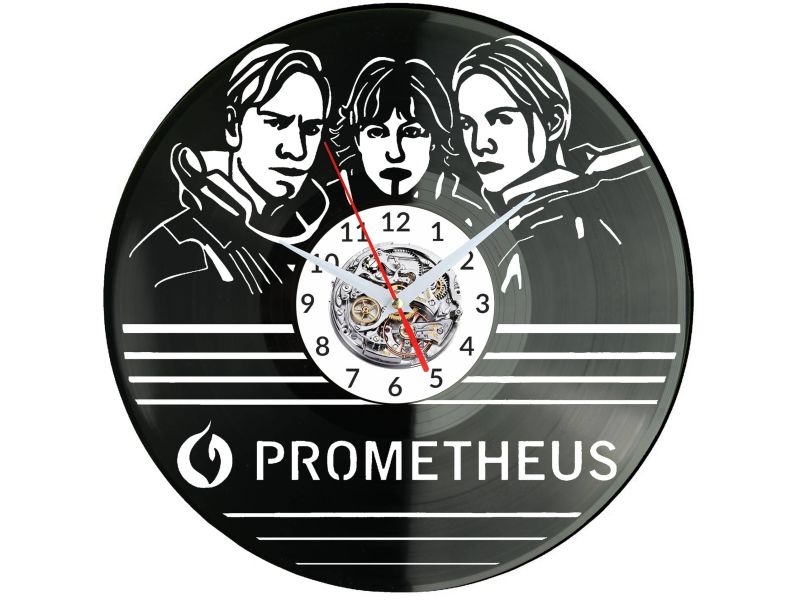 Prometheus Zegar Ścienny Płyta Winylowa Nowoczesny Dekoracyjny Na Prezent Urodziny