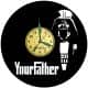 Twój Ojciec Zegar Ścienny Płyta Winylowa Nowoczesny Dekoracyjny Na Prezent Urodziny