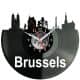 Brussels Zegar Ścienny Płyta Winylowa Nowoczesny Dekoracyjny Na Prezent Urodziny
