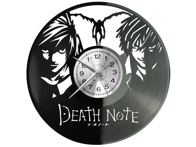 Death Note Zegar Ścienny Płyta Winylowa Nowoczesny Dekoracyjny Na Prezent Urodziny