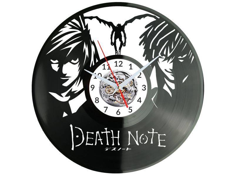 Death Note Zegar Ścienny Płyta Winylowa Nowoczesny Dekoracyjny Na Prezent Urodziny