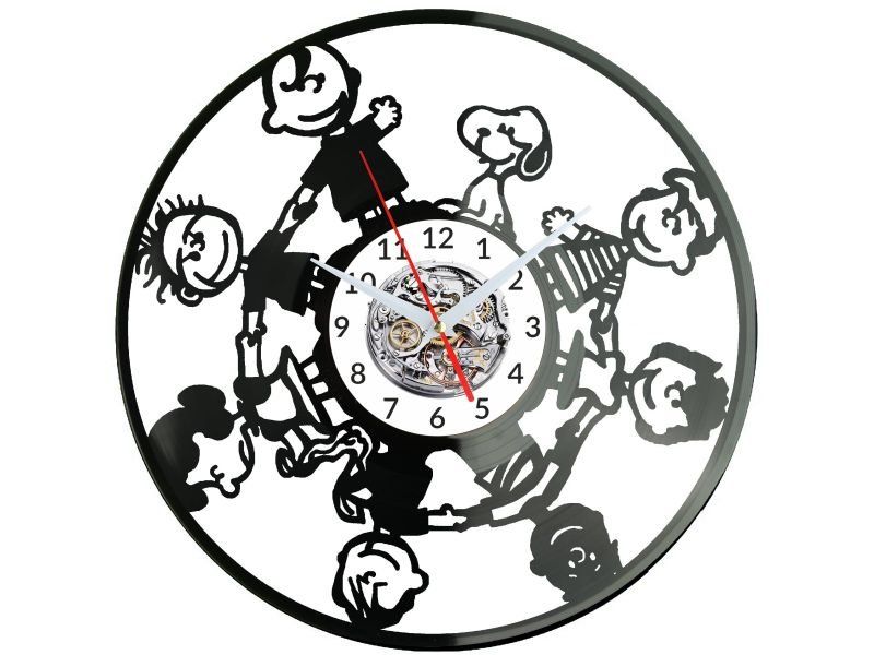 Snoopy Zegar Ścienny Płyta Winylowa Nowoczesny Dekoracyjny Na Prezent Urodziny