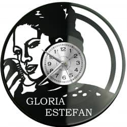 Gloria Estefan Zegar Ścienny Płyta Winylowa Nowoczesny Dekoracyjny Na Prezent Urodziny
