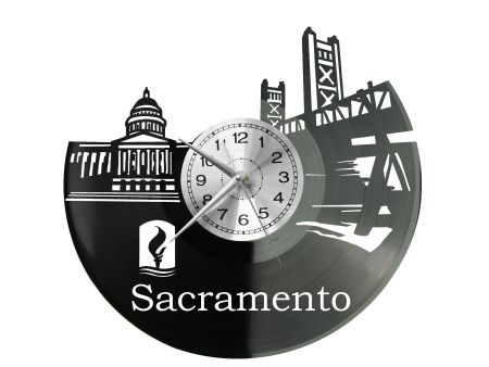 Sacramento Zegar Ścienny Płyta Winylowa Nowoczesny Dekoracyjny Na Prezent Urodziny