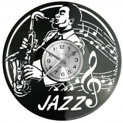 Jazz Zegar Ścienny Płyta Winylowa Nowoczesny Dekoracyjny Na Prezent Urodziny