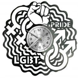 LGBT Zegar Ścienny Płyta Winylowa Nowoczesny Dekoracyjny Na Prezent Urodziny