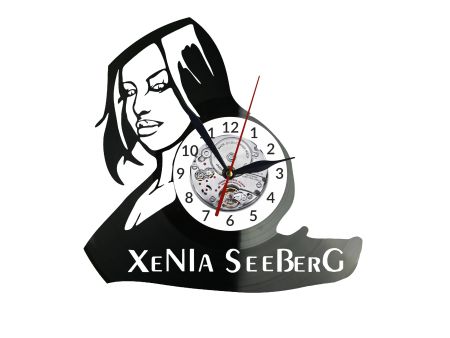 Xenia Seeberg Zegar Ścienny Płyta Winylowa Nowoczesny Dekoracyjny Na Prezent Urodziny