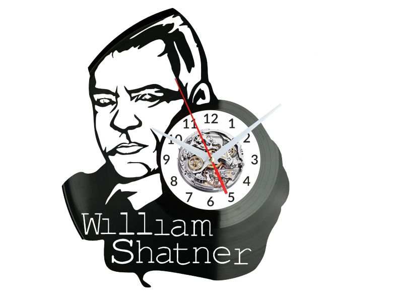 William Shatner Zegar Ścienny Płyta Winylowa Nowoczesny Dekoracyjny Na Prezent Urodziny