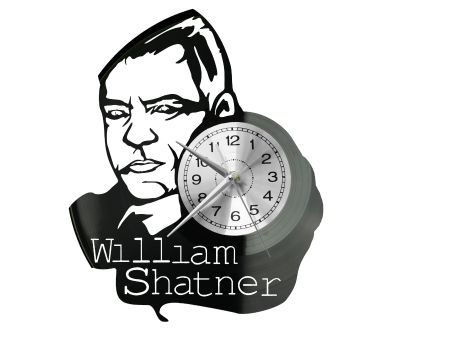 William Shatner Zegar Ścienny Płyta Winylowa Nowoczesny Dekoracyjny Na Prezent Urodziny