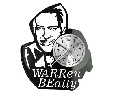 Warren Beatty Zegar Ścienny Płyta Winylowa Nowoczesny Dekoracyjny Na Prezent Urodziny