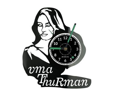 Uma Thurman Zegar Ścienny Płyta Winylowa Nowoczesny Dekoracyjny Na Prezent Urodziny