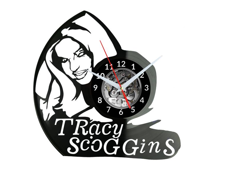 Tracy Scoggins Zegar Ścienny Płyta Winylowa Nowoczesny Dekoracyjny Na Prezent Urodziny