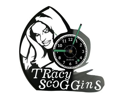 Tracy Scoggins Zegar Ścienny Płyta Winylowa Nowoczesny Dekoracyjny Na Prezent Urodziny