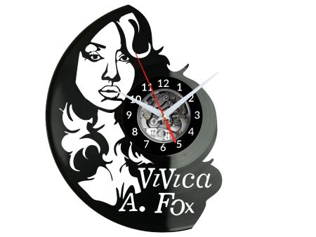 Vivica A Fox Zegar Ścienny Płyta Winylowa Nowoczesny Dekoracyjny Na Prezent Urodziny