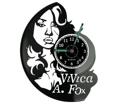 Vivica A Fox Zegar Ścienny Płyta Winylowa Nowoczesny Dekoracyjny Na Prezent Urodziny