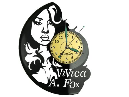 Vivica A Fox Zegar Ścienny Płyta Winylowa Nowoczesny Dekoracyjny Na Prezent Urodziny