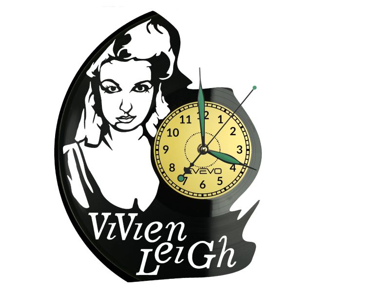 Vivien Leigh Zegar Ścienny Płyta Winylowa Nowoczesny Dekoracyjny Na Prezent Urodziny