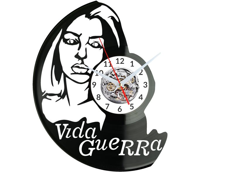 Vida Guerra Zegar Ścienny Płyta Winylowa Nowoczesny Dekoracyjny Na Prezent Urodziny