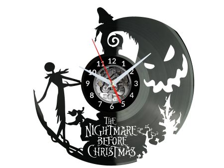 The Nightmare Before Christmas Zegar Ścienny Płyta Winylowa Nowoczesny Dekoracyjny Na Prezent Urodziny