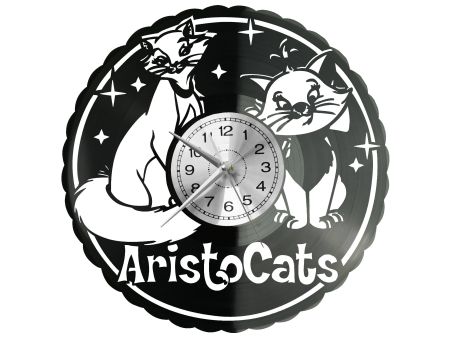 The Aristocats Zegar Ścienny Płyta Winylowa Nowoczesny Dekoracyjny Na Prezent Urodziny