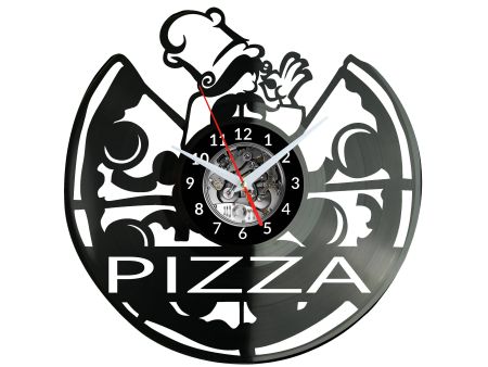 Pizza Zegar Ścienny Płyta Winylowa Nowoczesny Dekoracyjny Na Prezent Urodziny