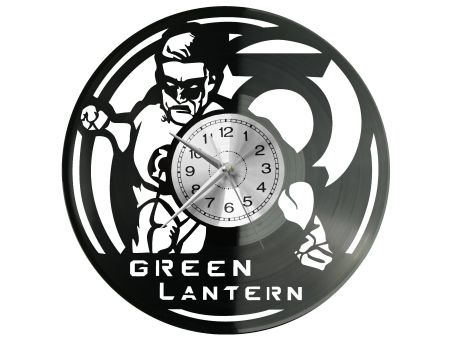 Green Lantern Zegar Ścienny Płyta Winylowa Nowoczesny Dekoracyjny Na Prezent Urodziny