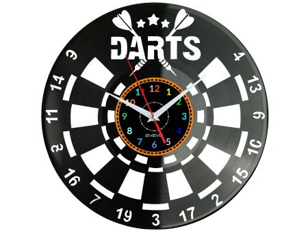 Darts Zegar Ścienny Płyta Winylowa Nowoczesny Dekoracyjny Na Prezent Urodziny