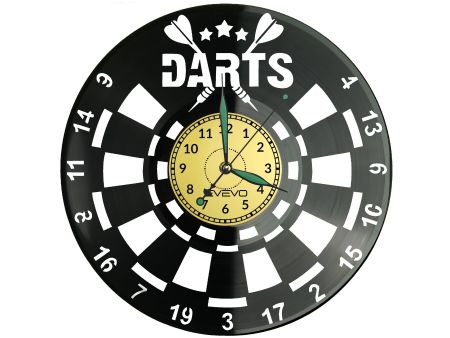 Darts Zegar Ścienny Płyta Winylowa Nowoczesny Dekoracyjny Na Prezent Urodziny