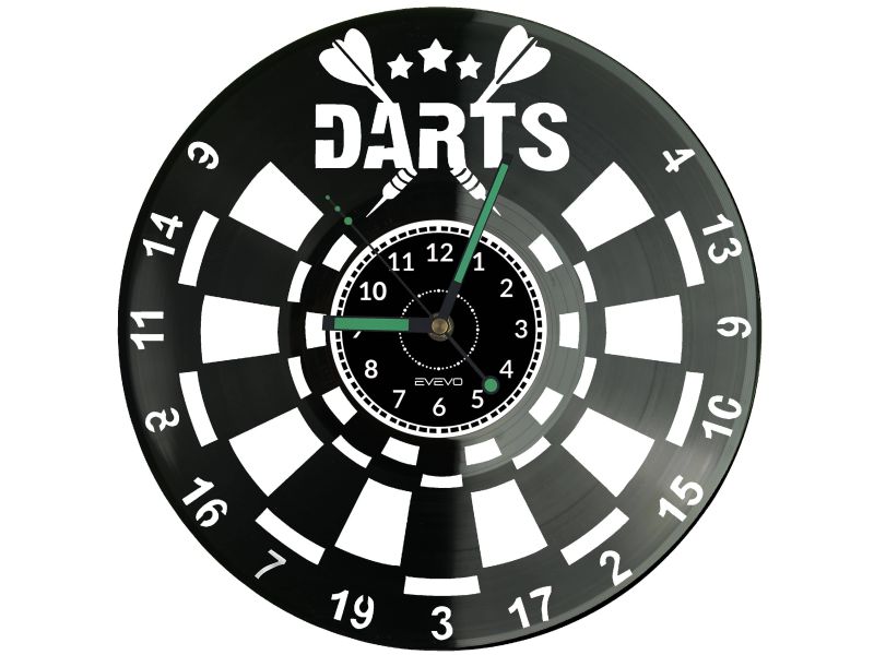 Darts Zegar Ścienny Płyta Winylowa Nowoczesny Dekoracyjny Na Prezent Urodziny