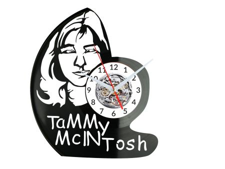 Tammy Macintosh Zegar Ścienny Płyta Winylowa Nowoczesny Dekoracyjny Na Prezent Urodziny