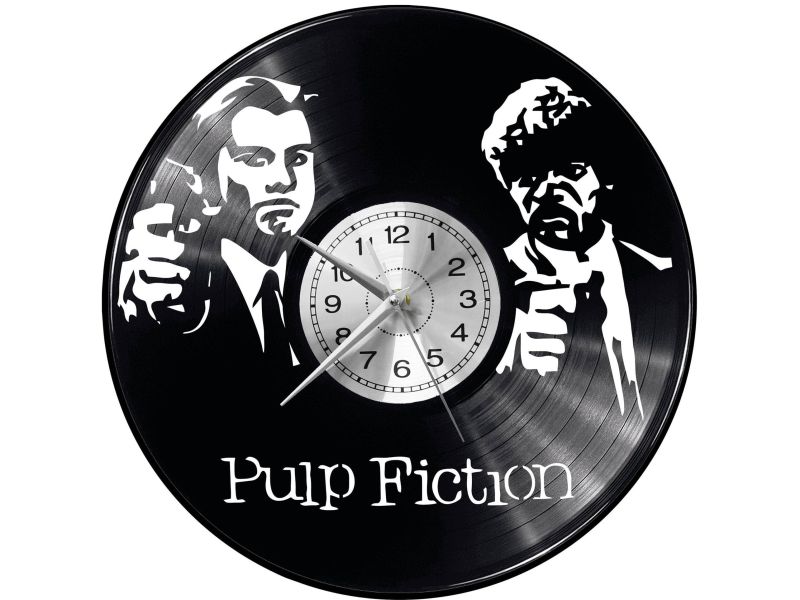 Pulp Fiction Zegar Ścienny Płyta Winylowa Nowoczesny Dekoracyjny Na Prezent Urodziny