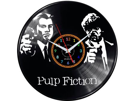 Pulp Fiction Zegar Ścienny Płyta Winylowa Nowoczesny Dekoracyjny Na Prezent Urodziny