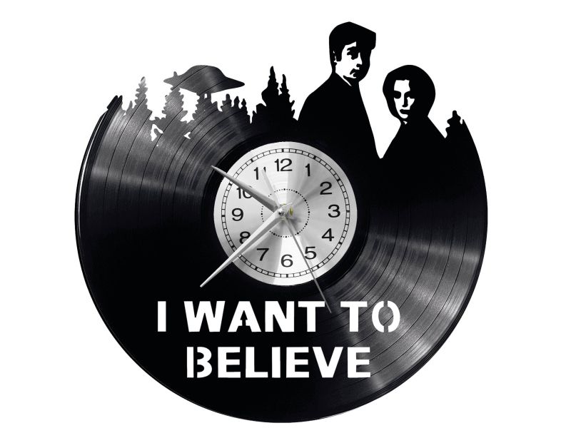 X-Files Vinyl Zegar Ścienny Płyta Winylowa Nowoczesny Dekoracyjny Na Prezent Urodziny