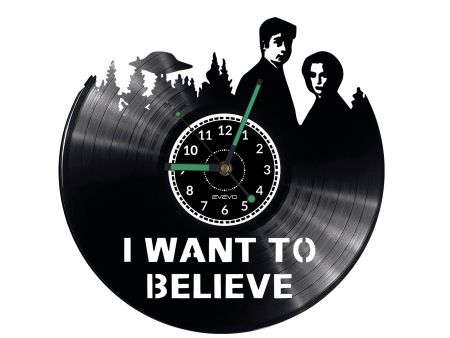 X-Files Vinyl Zegar Ścienny Płyta Winylowa Nowoczesny Dekoracyjny Na Prezent Urodziny