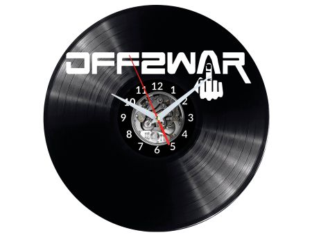 off2War Vinyl Zegar Ścienny Płyta Winylowa Nowoczesny Dekoracyjny Na Prezent Urodziny