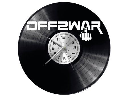 off2War Vinyl Zegar Ścienny Płyta Winylowa Nowoczesny Dekoracyjny Na Prezent Urodziny