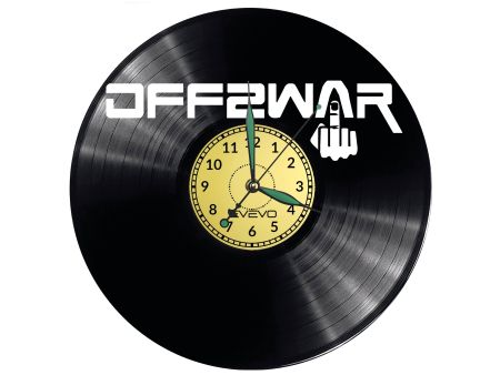 off2War Vinyl Zegar Ścienny Płyta Winylowa Nowoczesny Dekoracyjny Na Prezent Urodziny