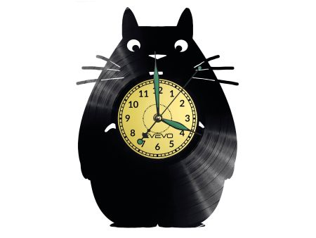 Totoro Vinyl Zegar Ścienny Płyta Winylowa Nowoczesny Dekoracyjny Na Prezent Urodziny