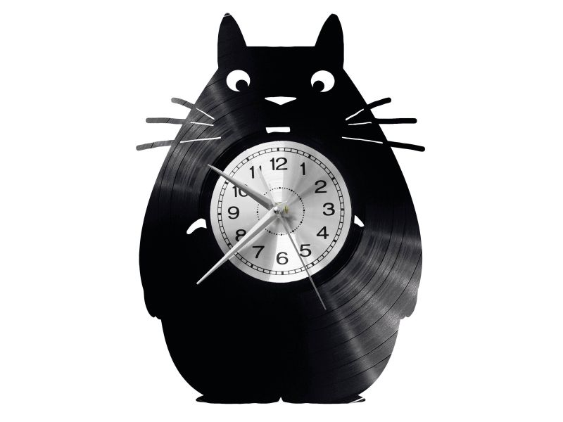 Totoro Vinyl Zegar Ścienny Płyta Winylowa Nowoczesny Dekoracyjny Na Prezent Urodziny