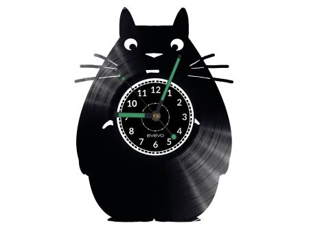 Totoro Vinyl Zegar Ścienny Płyta Winylowa Nowoczesny Dekoracyjny Na Prezent Urodziny