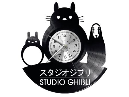 Ghibli Studio Vinyl Zegar Ścienny Płyta Winylowa Nowoczesny Dekoracyjny Na Prezent Urodziny