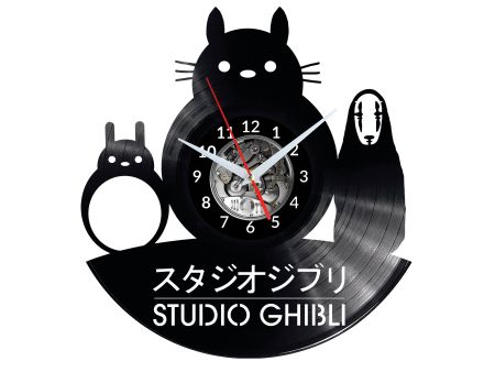 Ghibli Studio Vinyl Zegar Ścienny Płyta Winylowa Nowoczesny Dekoracyjny Na Prezent Urodziny