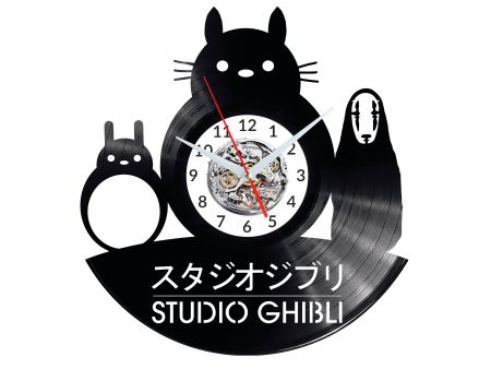 Ghibli Studio Vinyl Zegar Ścienny Płyta Winylowa Nowoczesny Dekoracyjny Na Prezent Urodziny