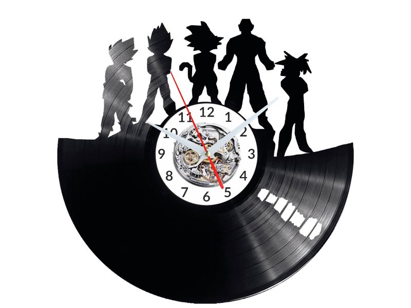 Dragon Ball Vinyl Zegar Ścienny Płyta Winylowa Nowoczesny Dekoracyjny Na Prezent Urodziny