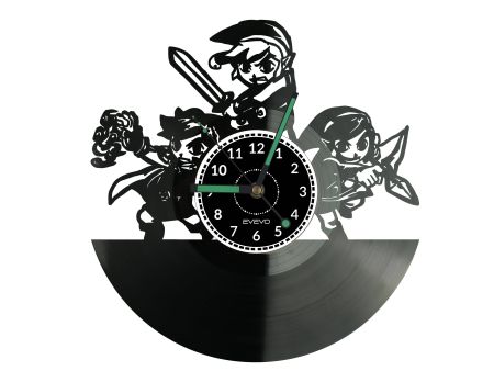 Zelda Vinyl Zegar Ścienny Płyta Winylowa Nowoczesny Dekoracyjny Na Prezent Urodziny