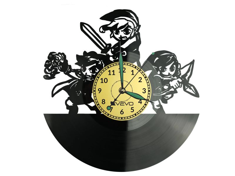 Zelda Vinyl Zegar Ścienny Płyta Winylowa Nowoczesny Dekoracyjny Na Prezent Urodziny